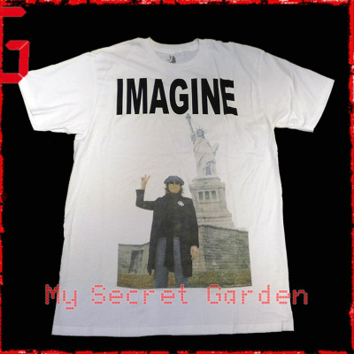 John Lennon - Imagine Peace Official Fitted Jersey T Shirt ( Men S) ***READY TO SHIP from Hong Kong***